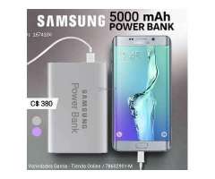 POWER BANK #SAMSUNG 5,000 mAh - Dos cargas bien cargadas