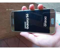 Samsung S6 32gb Dorado 9.9/10 negociable