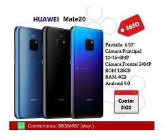Huawei Mate20 $650 CREDITO DISPONIBLE